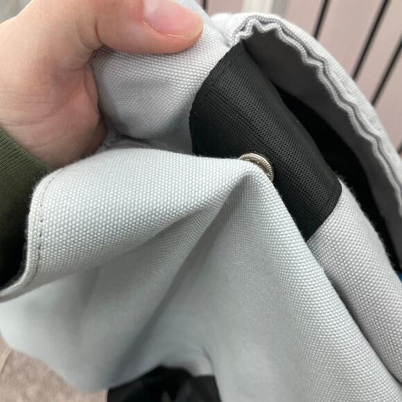 Original Use Target Gray Black Blue Canvas Buckle Flap Lightweight Backpack Bag - Picture 12 of 15